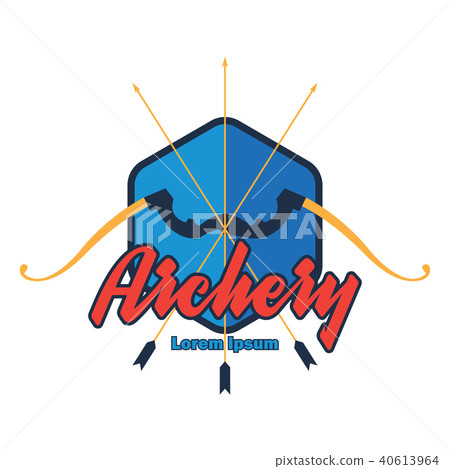 archery logo, vector illustration 40613964