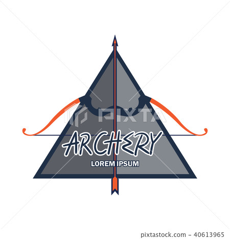 archery logo, vector illustration 40613965