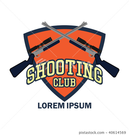 shooting logo, vector illustration 40614569