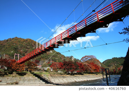 Yasaiyama公園的懸索橋（福島縣，Yasai鎮） 40616760