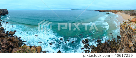 Atlantic ocean coast view (Algarve, Portugal). Atlantic ocean coast view (Algarve, Portugal). 40617239