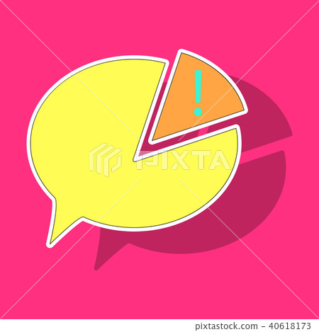 Sticker Spam Email Warning . Concept of virus,  40618173