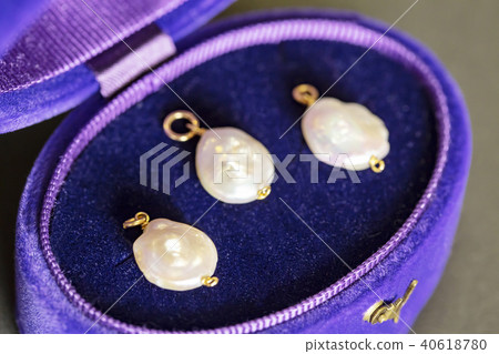 淡紫色珍珠魅力在紫色的情況下 淡紫色珍珠魅力在紫色的情況下 40618780