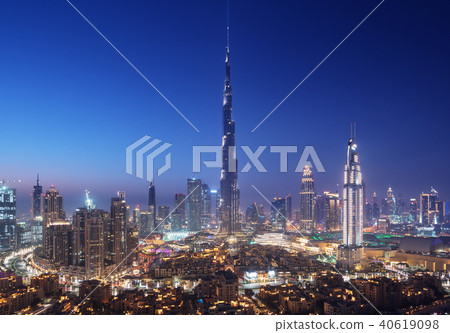 Dubai skyline, United Arab Emirates 40619098