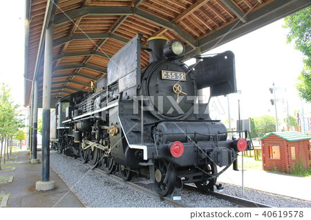 Preserved steam locomotive C5552 Yoshimatsu station Kisho line Kagoshima prefecture Preserved steam locomotive C5552 Yoshimatsu station Kisho line Kagoshima prefecture 40619578