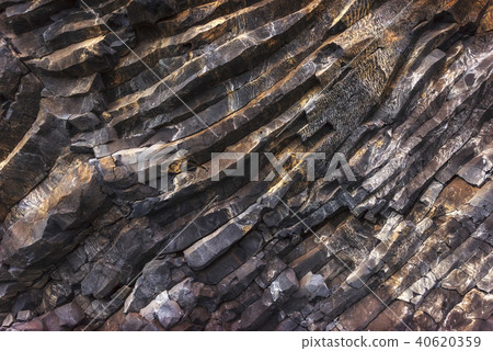 Texture mountains Reynisfyal Cape Dyrholaey Iceland. Beauty world 40620359