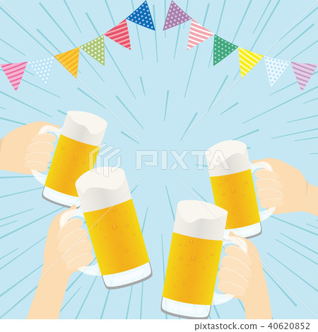 A toast with beer A toast with beer 40620852