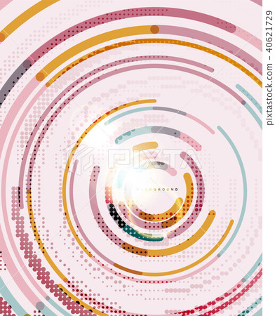 Circular lines, circles, geometric abstract background Circular lines, circles, geometric abstract background 40621729