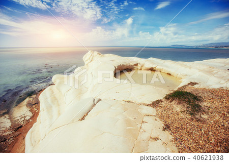 rocky sea coast in the summer. Beauty world rocky sea coast in the summer. Beauty world 40621938