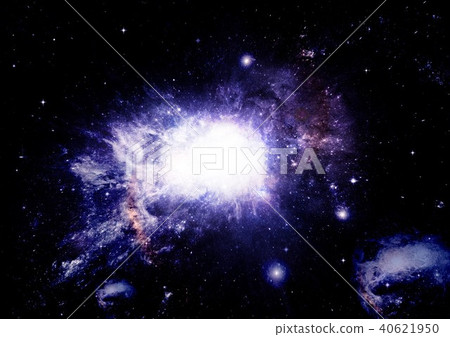 Stars, dust and gas nebula in a far galaxy Stars, dust and gas nebula in a far galaxy 40621950