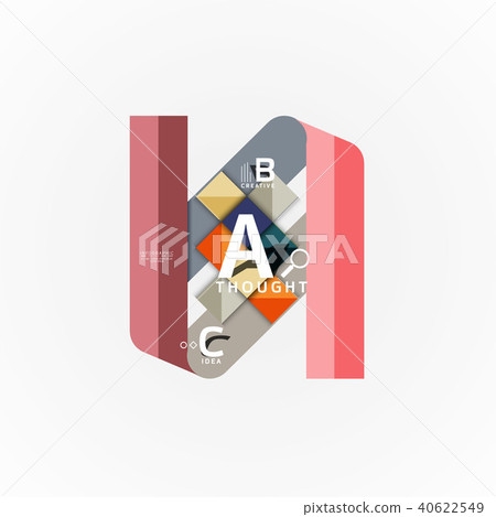 Abstract geometric option infographic banners, a b c steps process Abstract geometric option infographic banners, a b c steps process 40622549