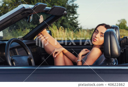 young woman in a photo shoot. 40622862