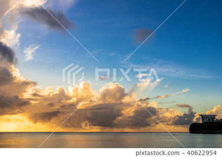 Sunset in Guam Tumon Bay 40622954