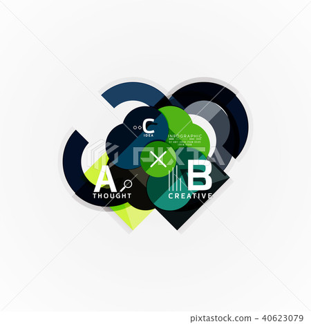 Abstract geometric option infographic banners, a b c steps process Abstract geometric option infographic banners, a b c steps process 40623079