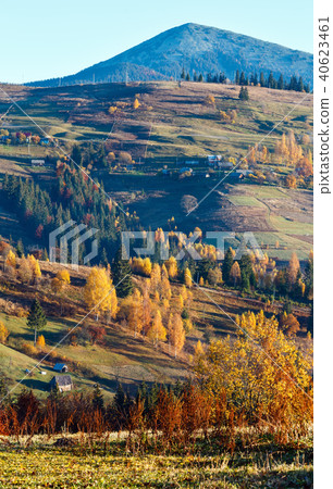 Autumn Carpathian village, Ukraine. 40623461