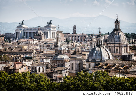 Rome, Italy Skyline in Panoramic View Rome, Italy Skyline in Panoramic View 40623918