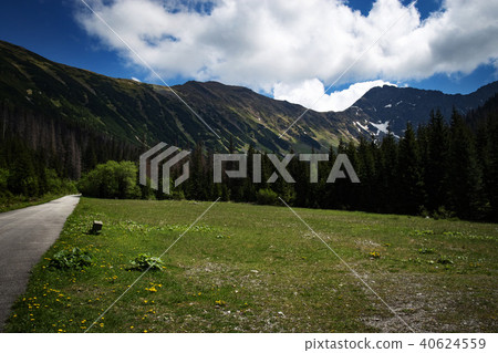 mountain scenery with a peak 40624559