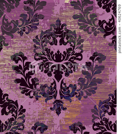 Baroque pattern background Vector Baroque pattern background Vector 40624769