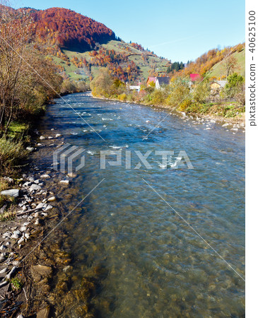 Autumn Carpathian mountain river (Ukraine). Autumn Carpathian mountain river (Ukraine). 40625100