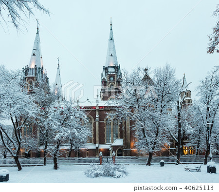 Early morning Church in Lviv city, Ukraine 40625113