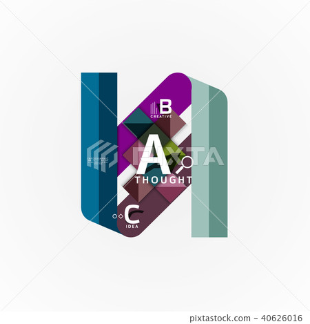 Abstract geometric option infographic banners, a b c steps process Abstract geometric option infographic banners, a b c steps process 40626016