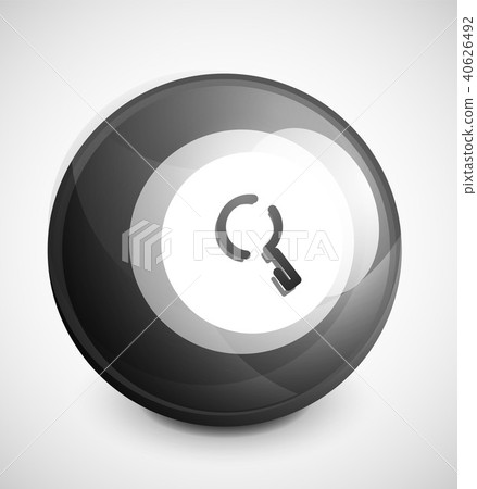 Search magnifyier web button, magnify icon. Modern magnifying glass sign, web site design or mobile 40626492