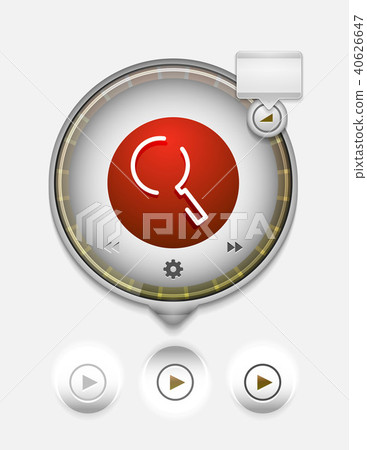 Search magnifyier web button, magnify icon. Modern magnifying glass sign, web site design or mobile Search magnifyier web button, magnify icon. Modern magnifying glass sign, web site design or mobile 40626647