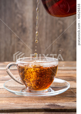 Tea in cup with saucer Tea in cup with saucer 40626838