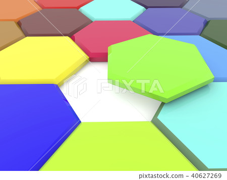 Polygons around empty space - Stock Illustration [40627269] - PIXTA