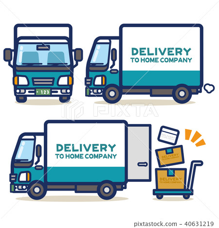 Working vehicle delivery truck (green) Working vehicle delivery truck (green) 40631219