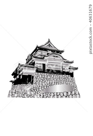 日本城堡現存Tenchu樺樹松山城堡銀 日本城堡現存Tenchu樺樹松山城堡銀 40631679