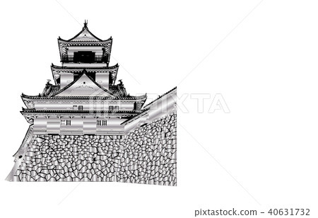 日本城堡現存Tenshu高知城堡銀 日本城堡現存Tenshu高知城堡銀 40631732