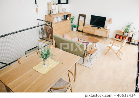 Bright floor room living room dining 40632434