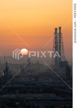 Mizushima複合體的晚上風景 - 代表日本的重化學複合體 - Mizushima複合體的晚上風景 - 代表日本的重化學複合體 - 40633008