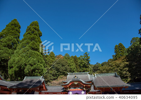 Red Temple in Kirishima Shrine, Kagoshima Prefecture 40634095