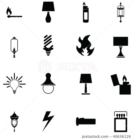 light icon set light icon set 40636126