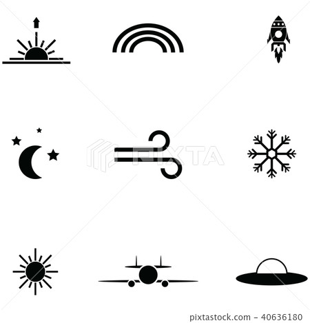 sky icon set sky icon set 40636180