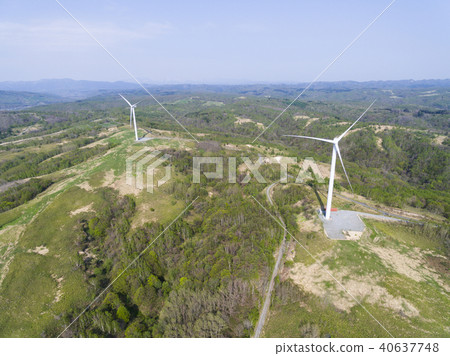 Wind power generation (aerial shooting) 40637748