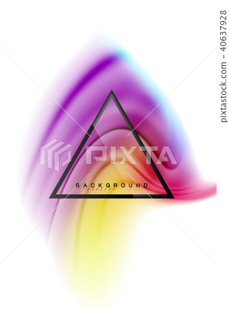 Swirl fluid flowing colors motion effect, holographic abstract background Swirl fluid flowing colors motion effect, holographic abstract background 40637928