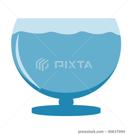 Vector aquarium silhouette illustration Vector aquarium silhouette illustration 40637994