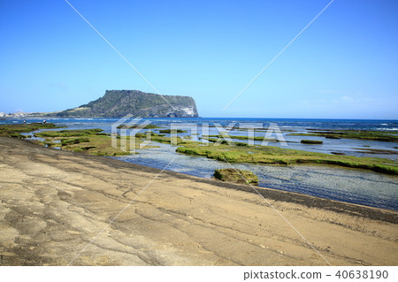 Photographed beach sunrise, Photographed beach sunrise, 40638190