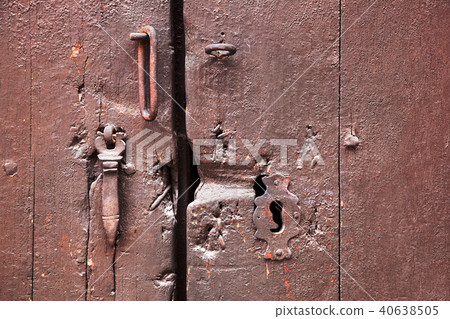 painted wooden door 40638505