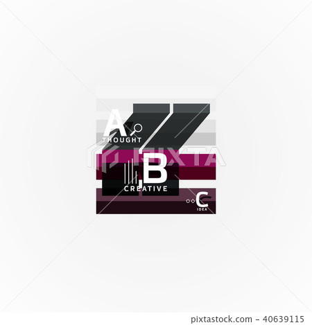 Abstract geometric option infographic banners, a b c steps process Abstract geometric option infographic banners, a b c steps process 40639115