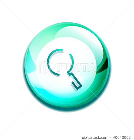 Search magnifyier web button, magnify icon. Modern magnifying glass sign, web site design or mobile Search magnifyier web button, magnify icon. Modern magnifying glass sign, web site design or mobile 40640002