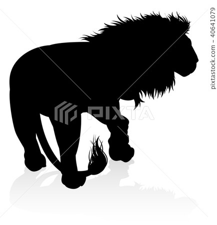 Silhouette Lion 40641079