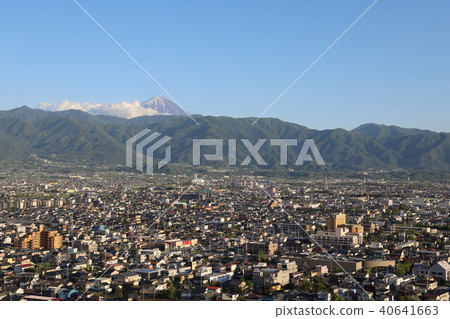 甲府盆地的風景 甲府盆地的風景 40641663
