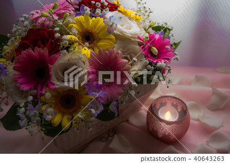 Flower arrangement candle Flower arrangement candle 40643263
