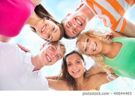 Happy young friends group team 40644465