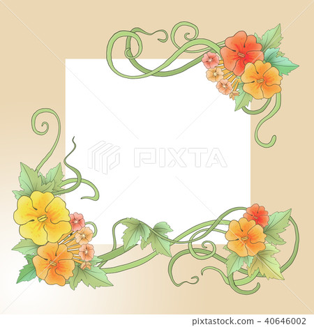 Floral Ornament In Art Nouveau Style Spring Motif Stock Illustration