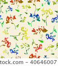 Seamless floral pattern, prints of natural colors, 40646007